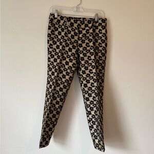 Ann Taylor Black and Tan Cropped Pants